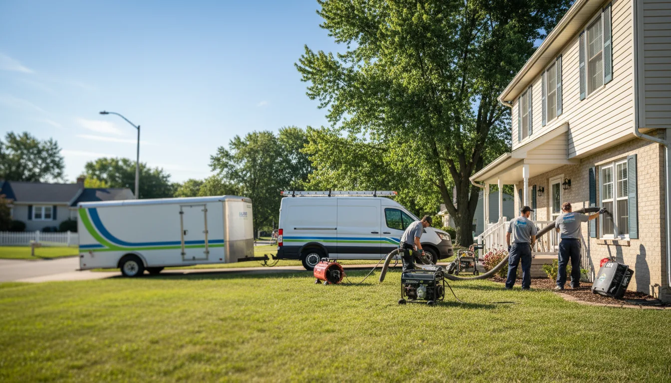 Flooded Basement Restoration And Cleanup With Repair in Pleasant Plain, OH near me